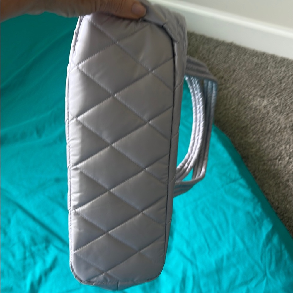 Vera Bradley Silver Quilted Tote Bag - Picture 3 of 6